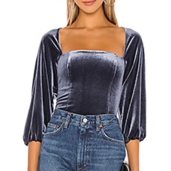 Kayla Top in Cool Blue - Lover + Friends - Picture 2 of 3